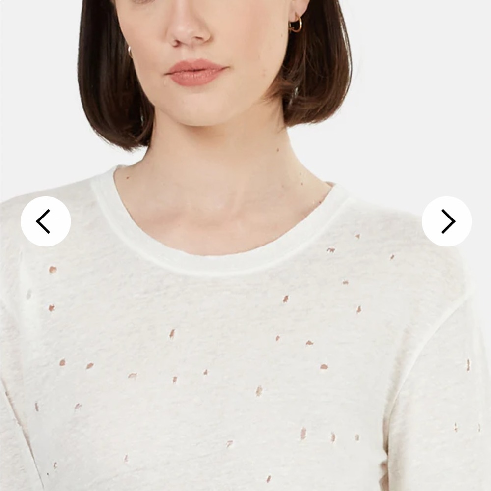 Iro Marvina Linen Ecru Top XS NWT